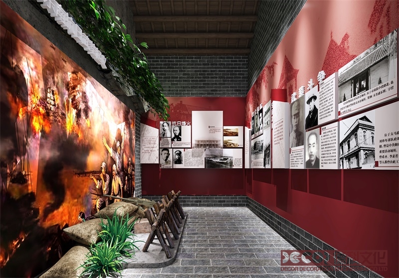 在紅色展館設計中如何突出黨的指導思想的重要性和指導作用？